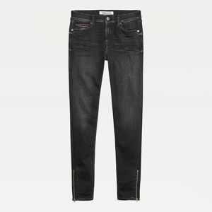 Tommy Jeans dámské tmavě šedé džíny Nora